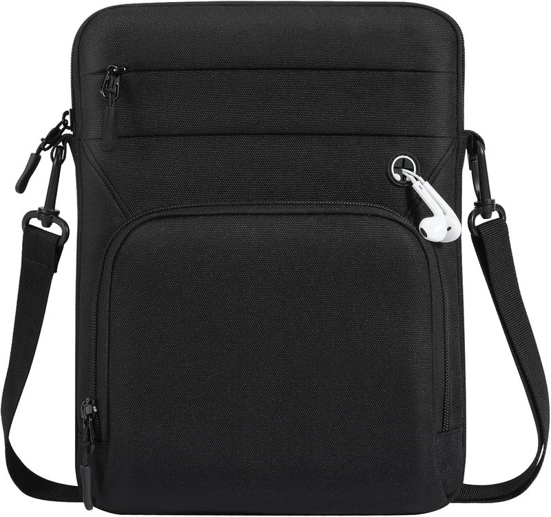 Dadanism 9-11 Inch Tablet Sleeve Bag with Shoulder Strap for iPad 10th Gen 10.9" Air 5/4, iPad (A16) 11", i-Pad 9/8/7th Gen 10.2", i-Pad Air/Pro 11", Galaxy Tab A9+ Plus 11", reMarkable 2 10.3",Black - Image 1